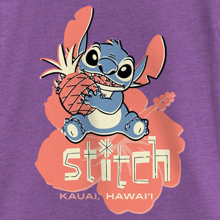 Fifth Sun Girl's Lilo & Stitch Kauai Pineapple Stitch T-Shirt