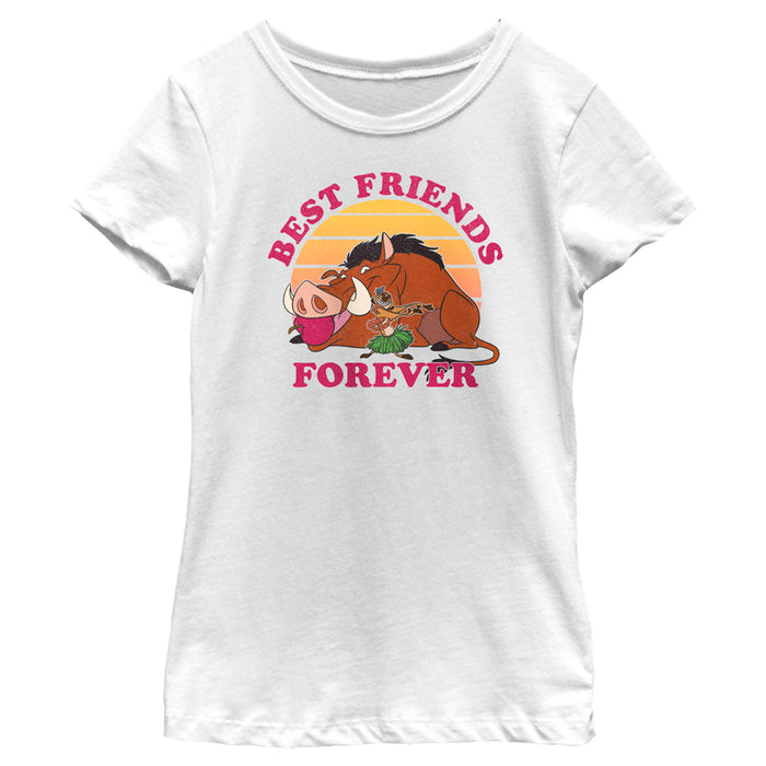 fifth sun Girl's Lion King Best Friends Forever T-Shirt