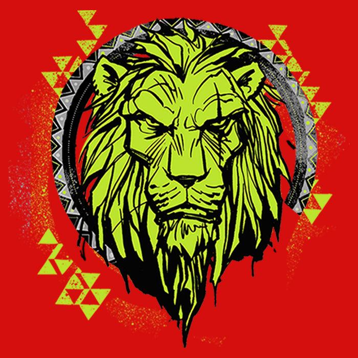 Fifth Sun Girl's Lion King Geometric Scar Emblem T-Shirt