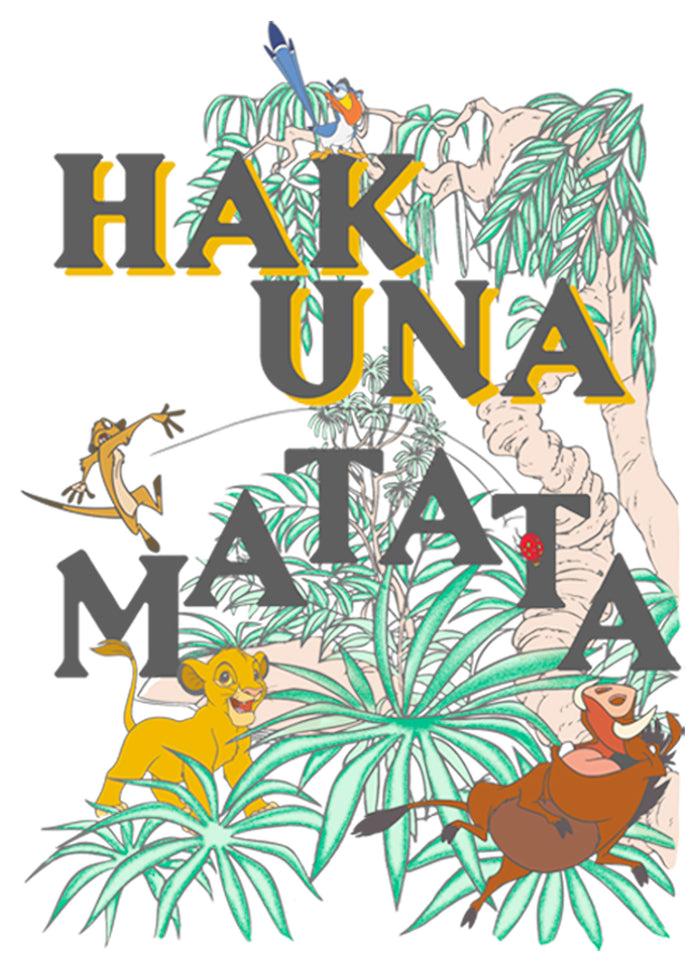 Fifth Sun Girl's Lion King Hakuna Matata Colorful Oasis T-Shirt