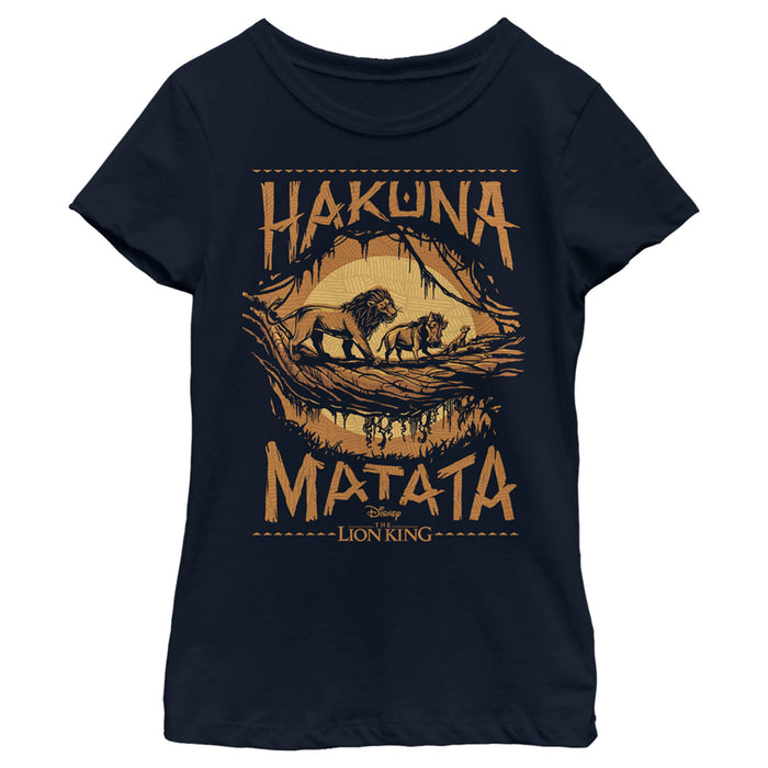 Fifth Sun Girl's Lion King Hakuna Matata Jungle Trio T-Shirt
