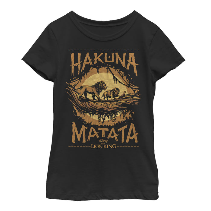 fifth sun Girl's Lion King Hakuna Matata Jungle Trio T-Shirt