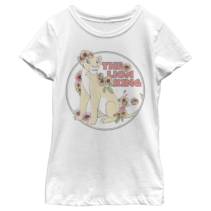 fifth sun Girl's Lion King Nala Floral Frame T-Shirt