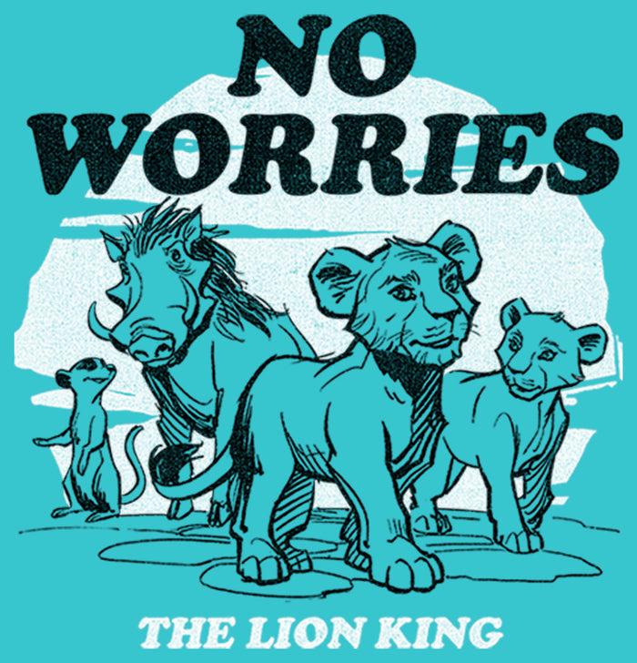 Fifth Sun Girl's Lion King No Worries Cartoon T-Shirt
