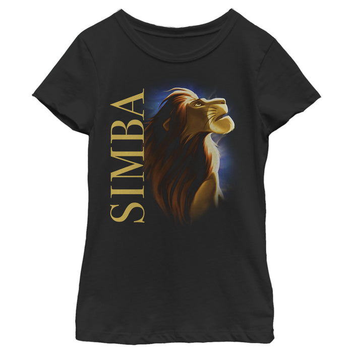 fifth sun Girl's Lion King Noble Simba Pose T-Shirt
