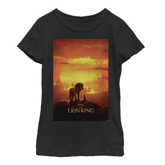 Fifth Sun Girl's Lion King Pride Rock Movie Poster T-Shirt