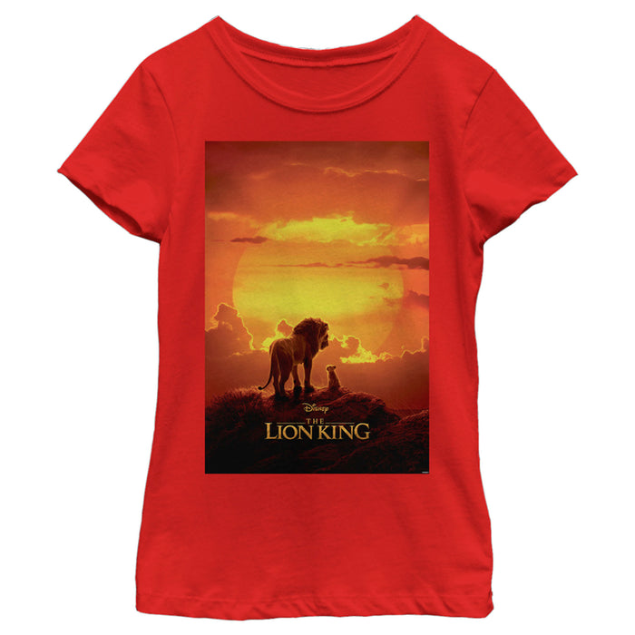 Fifth Sun Girl's Lion King Pride Rock Movie Poster T-Shirt