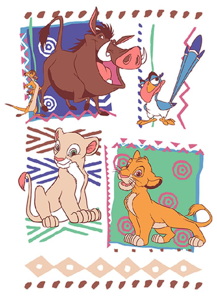 Fifth Sun Girl's Lion King Retro 90's Savannah Friends T-Shirt