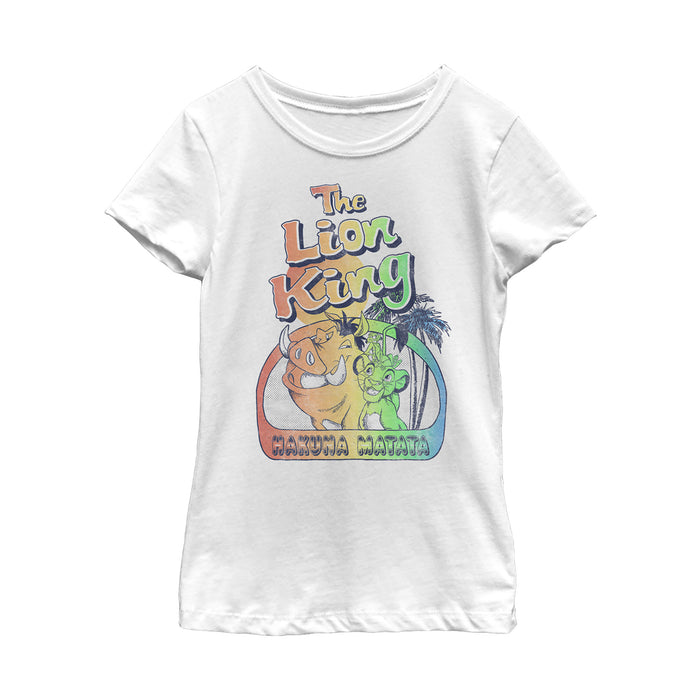 fifth sun Girl's Lion King Retro Best Friend Frame T-Shirt