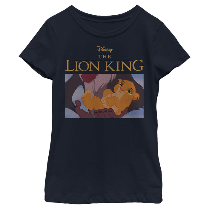 fifth sun Girl's Lion King Simba and Rafiki Scene T-Shirt