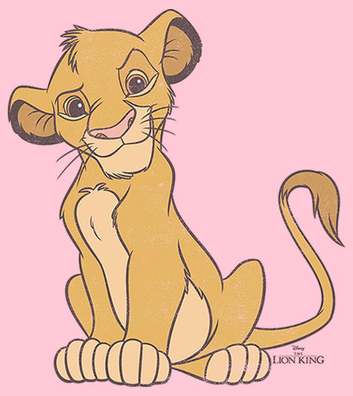 Fifth Sun Girl's Lion King Simba Cute And Courageous T-Shirt