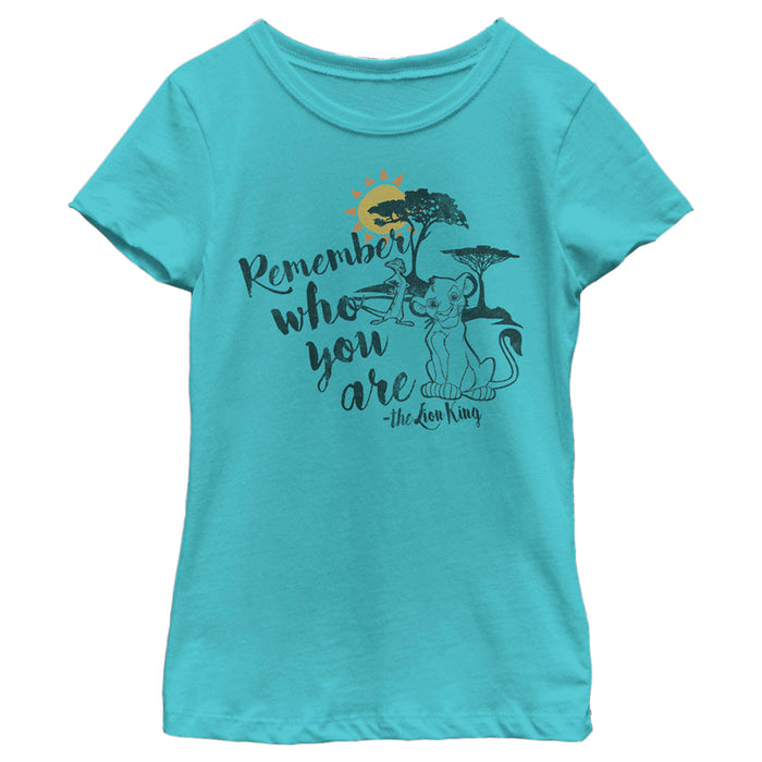 fifth sun Girl's Lion King Simba Never Forget Who You Are T-Shirt
