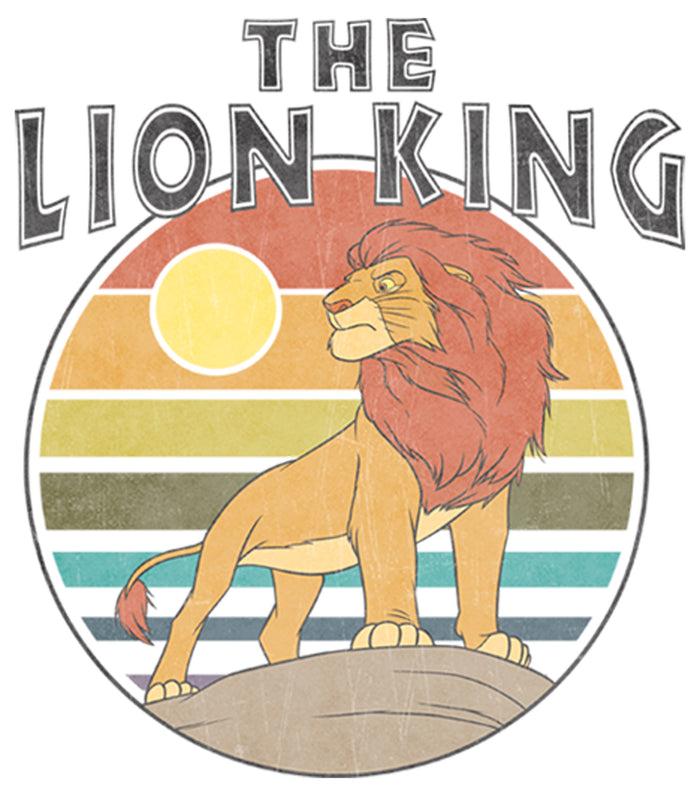 Fifth Sun Girl's Lion King Simba Retro Rainbow T-Shirt