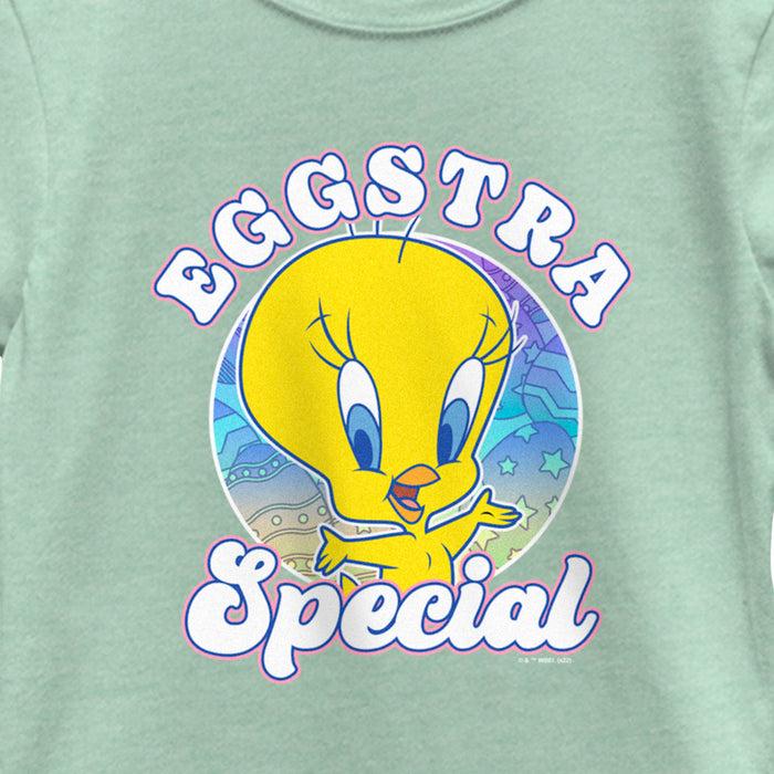 Fifth Sun Girl's Looney Tunes Easter Eggstar Special Tweety T-Shirt