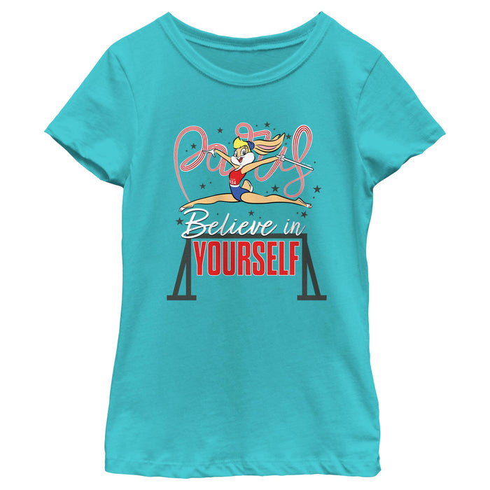 fifth sun Girl's Looney Tunes Lola Bunny Believe in Yourself T-Shirt