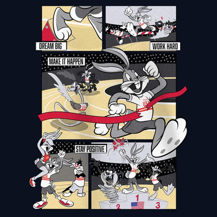 Fifth Sun Girl's Looney Tunes Number One Winner Comic Panels T-Shirt