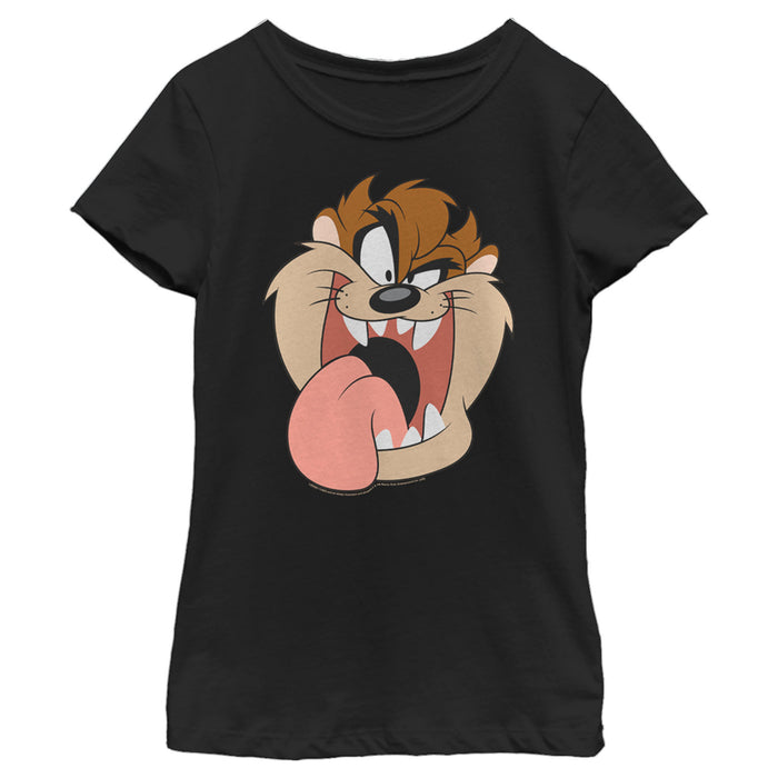 fifth sun Girl's Looney Tunes Tasmanian Devil Big Face T-Shirt