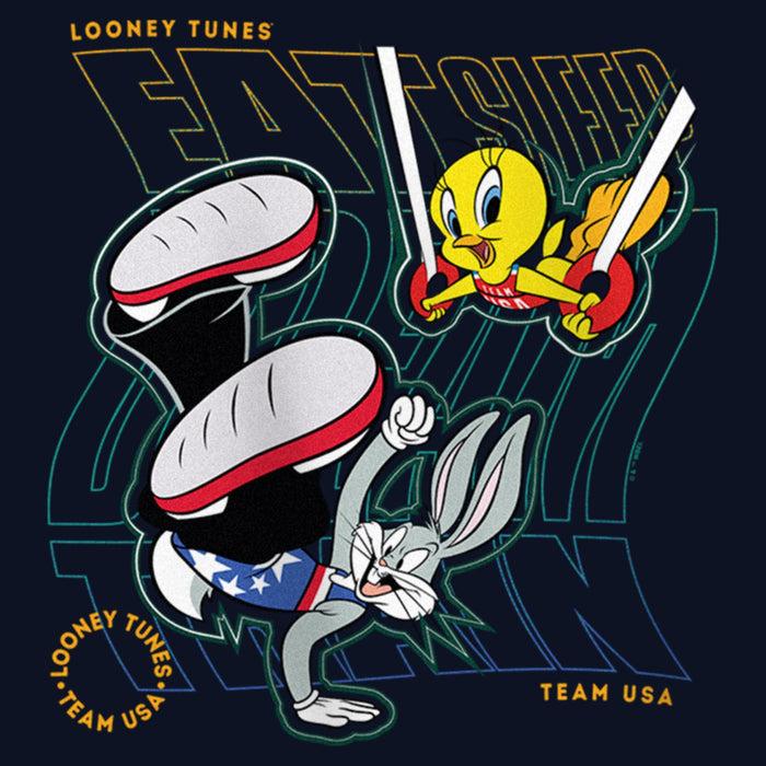 Fifth Sun Girl's Looney Tunes Tweety And Bugs Bunny Training T-Shirt