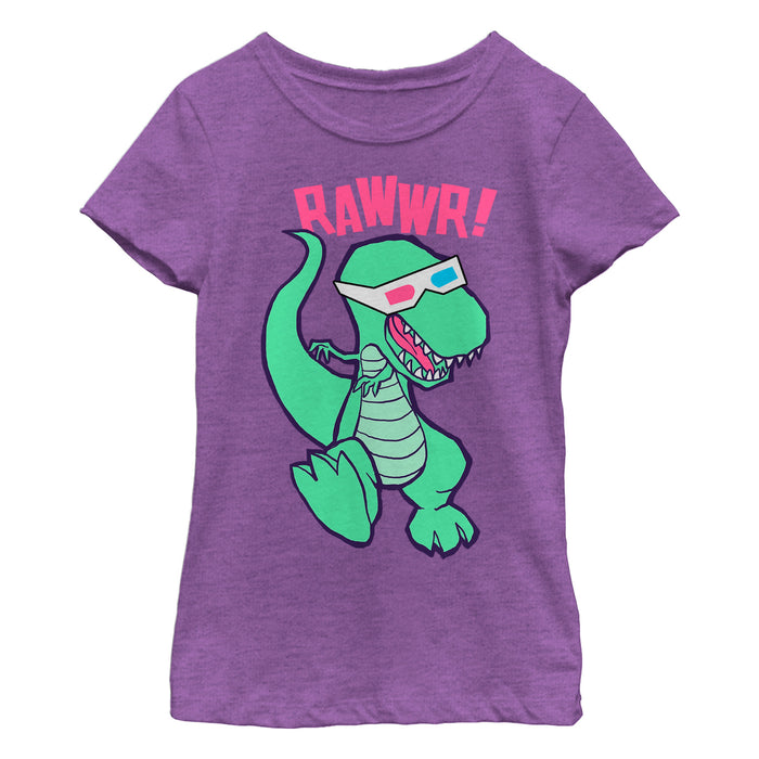 fifth sun Girl's Lost Gods 3D Glasses on Dinosaur T-Shirt