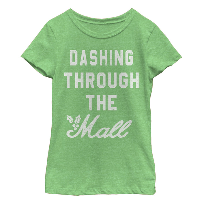 Fifth Sun Girl's Lost Gods Christmas Dashing Through Mall T-Shirt
