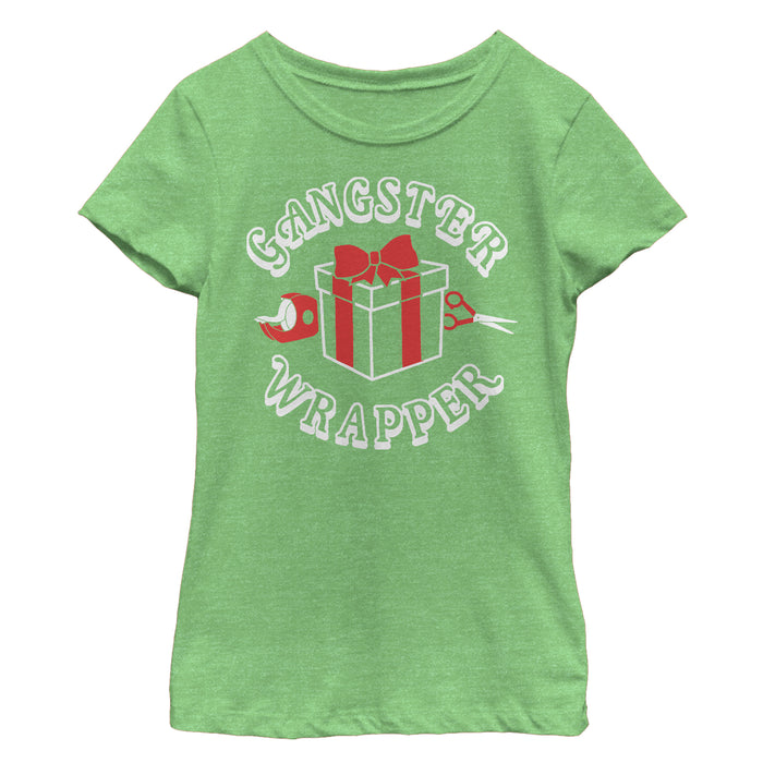 Fifth Sun Girl's Lost Gods Christmas Gangster Wrapper T-Shirt
