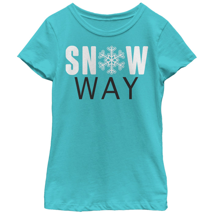 fifth sun Girl's Lost Gods Christmas Snow Way T-Shirt