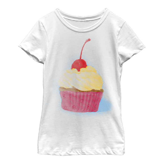 fifth sun Girl's Lost Gods Cupcake with a Cherry on Top T-Shirt