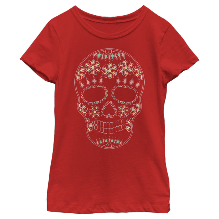 Fifth Sun Girl's Lost Gods Halloween Sugar Skull T-Shirt
