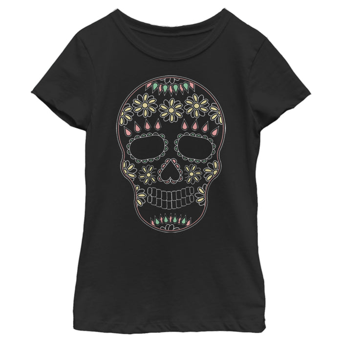 Fifth Sun Girl's Lost Gods Halloween Sugar Skull T-Shirt