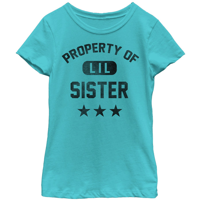 fifth sun Girl's Lost Gods Property of Little Sister T-Shirt