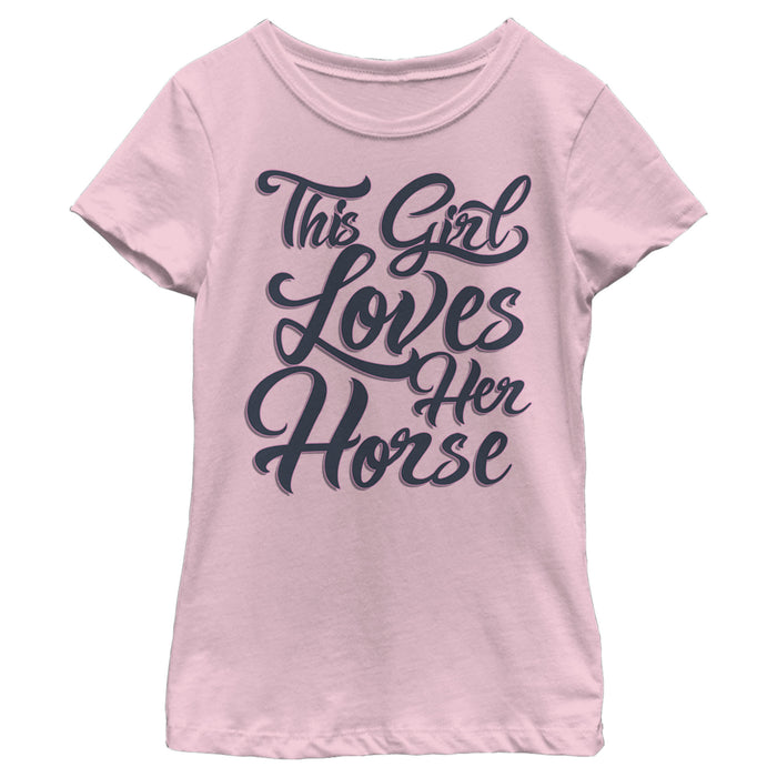 fifth sun Girl's Lost Gods This Girl Loves Her Horse T-Shirt