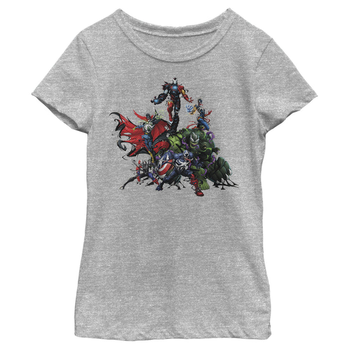 fifth sun Girl's Marvel Avengers Character Melee T-Shirt