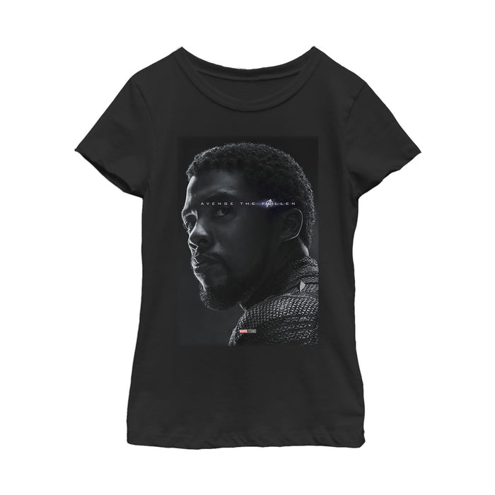 fifth sun Girl's Marvel Avengers: Endgame Panther Poster T-Shirt