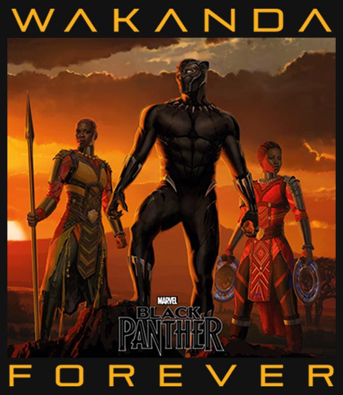 Fifth Sun Girl's Marvel Black Panther 2018 Wakanda Forever T-Shirt