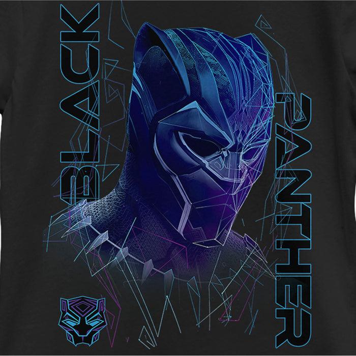 Fifth Sun Girl's Marvel Black Panther Laser Mask T-Shirt