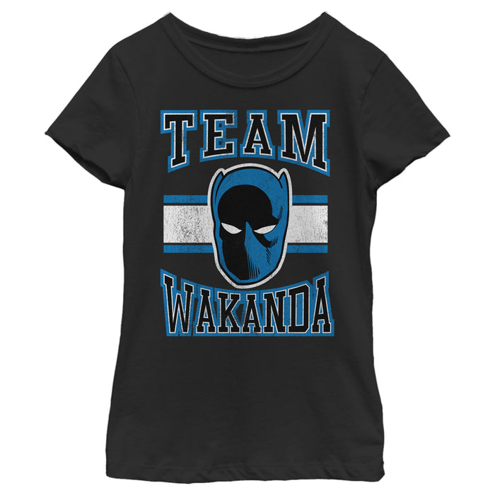 fifth sun Girl's Marvel Black Panther Team Wakanda T-Shirt
