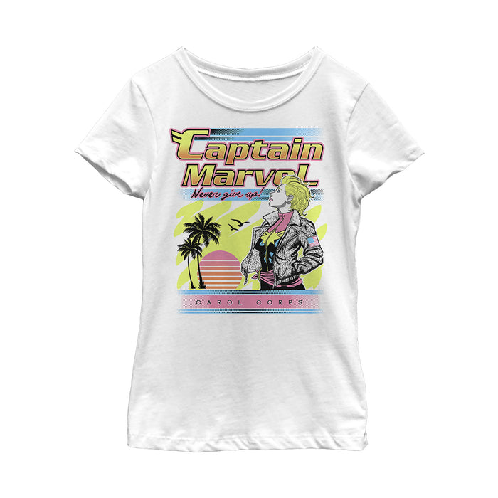 fifth sun Girl's Marvel Captain Retro '90s Vibe T-Shirt