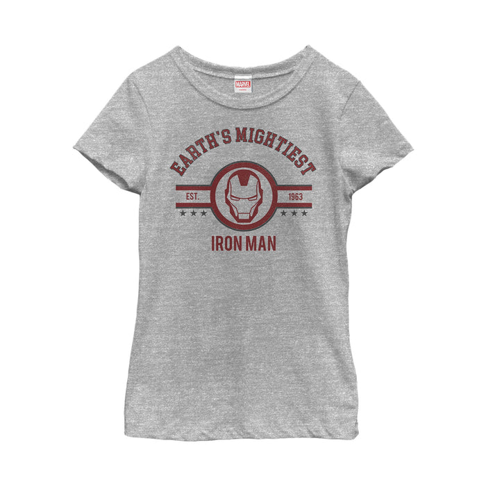 Fifth Sun Girl's Marvel Earth's Mightiest Iron Man T-Shirt