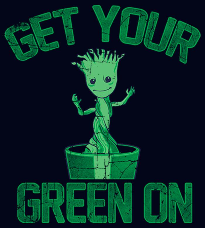 Fifth Sun Girl's Marvel Groot St. Patrick's Day Get Your Green On T-Shirt