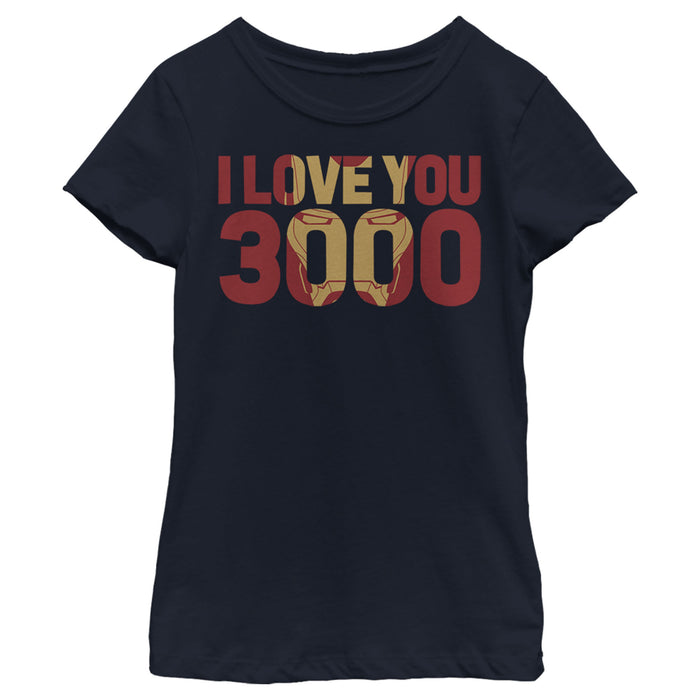 Fifth Sun Girl's Marvel Iron Man Forever Love 3000 T-Shirt