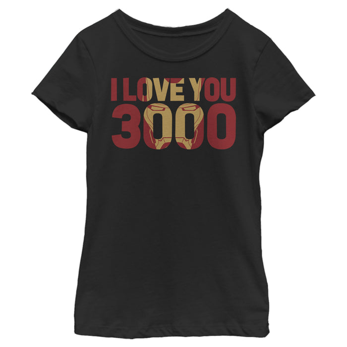 fifth sun Girl's Marvel Iron Man Forever Love 3000 T-Shirt