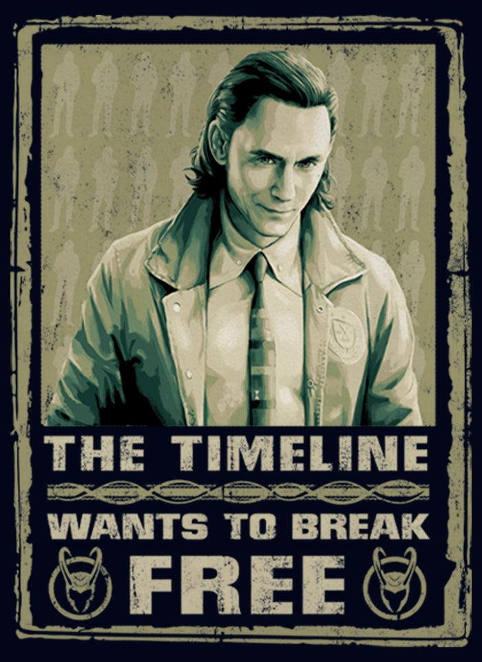 Fifth Sun Girl's Marvel Loki Wants To Break Free T-Shirt