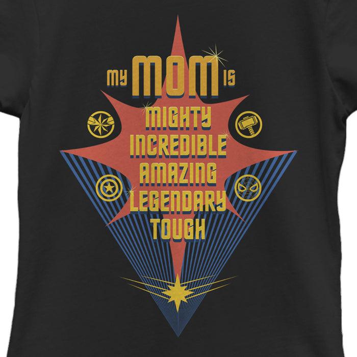 Fifth Sun Girl's Marvel My Mom Is Mighty Incredible T-Shirt