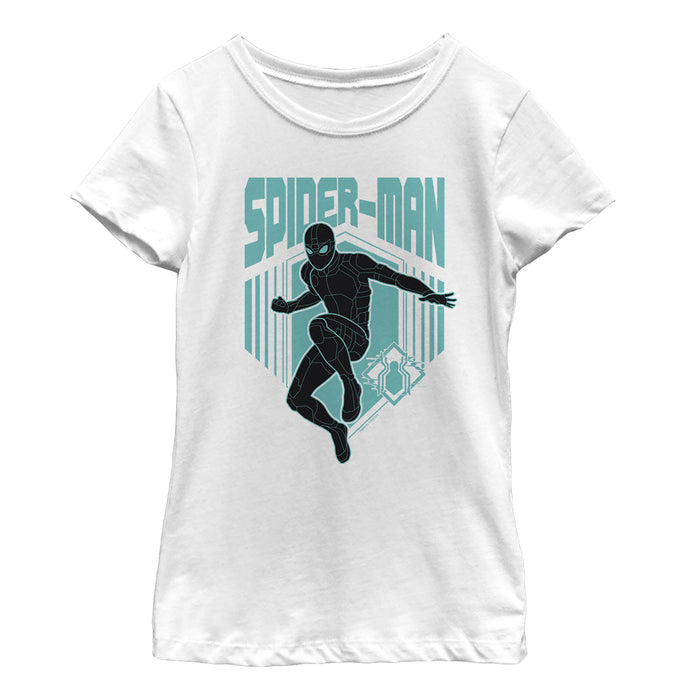 fifth sun Girl's Marvel Spider-Man: Far From Home Shadow Streak T-Shirt