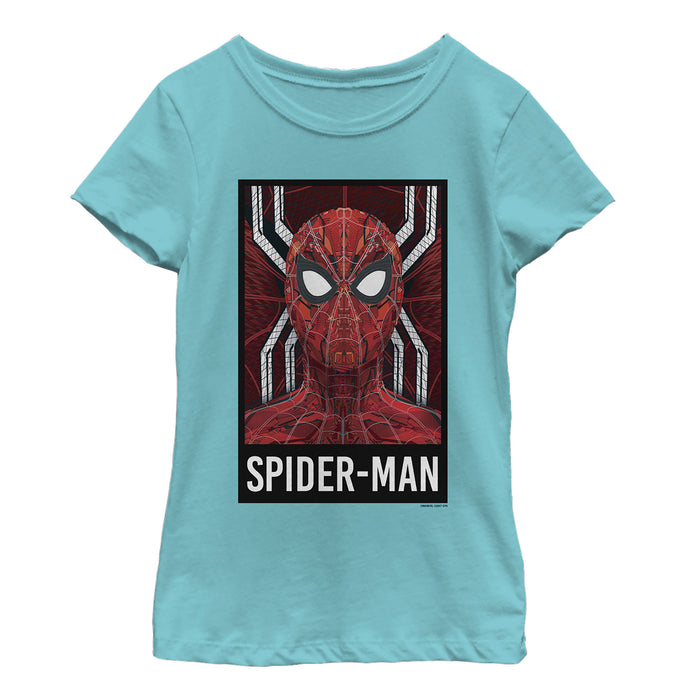 fifth sun Girl's Marvel Spider-Man: Far From Home Tech Suit T-Shirt
