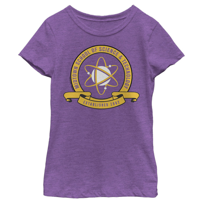 Fifth Sun Girl's Marvel Spider-Man: Homecoming Midtown School Crest T-Shirt