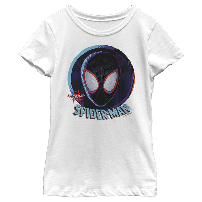 fifth sun Girl's Marvel Spider-Man: Into the Spider-Verse Mask T-Shirt