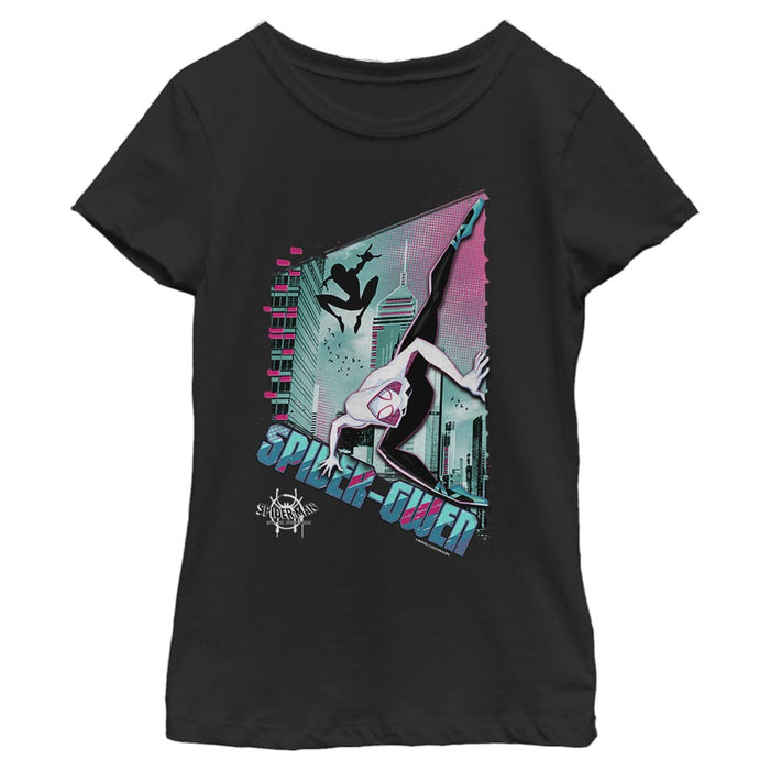 fifth sun Girl's Marvel Spider-Man: Into the Spider-Verse Modern Spider-Gwen T-Shirt