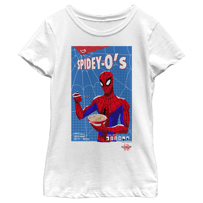 fifth sun Girl's Marvel Spider-Man: Into the Spider-Verse Spidey-O's T-Shirt