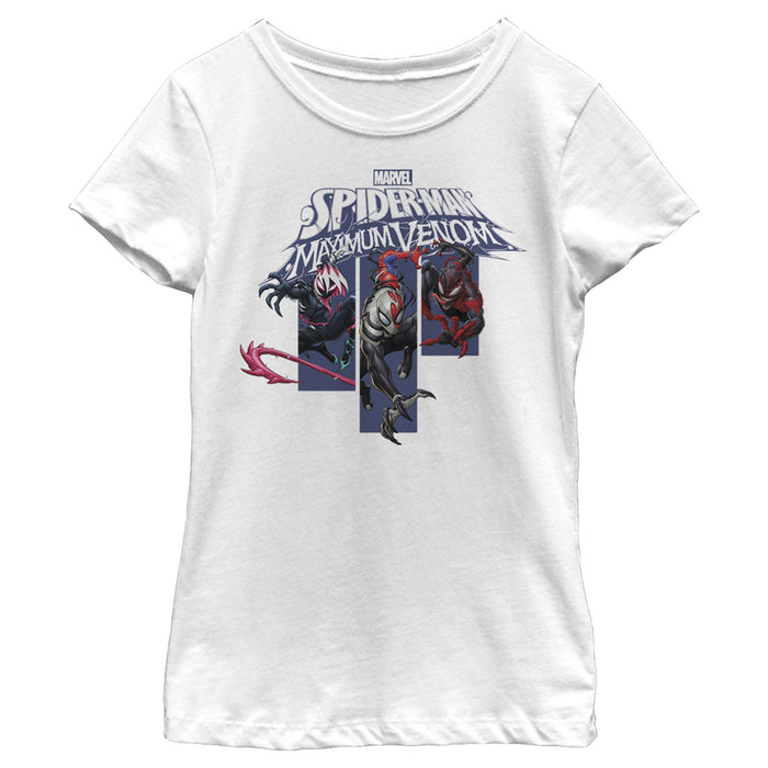 fifth sun Girl's Marvel Spider-Man Maximum Venom T-Shirt